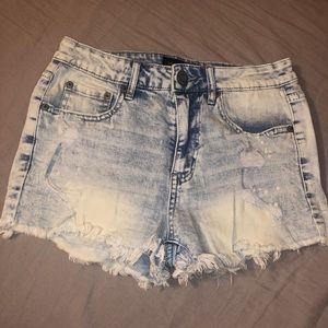 Aeropostale distressed high waisted shorts